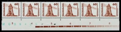 DDR DS Bauwerke Denkmäler Nr 3347 postfrisch 6er-BLOCK X025DAA