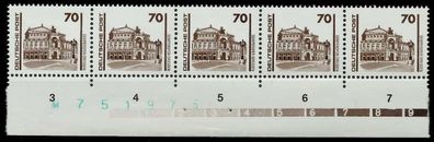 DDR DS Bauwerke Denkmäler Nr 3348 postfrisch 5ER STR UR X025E6A