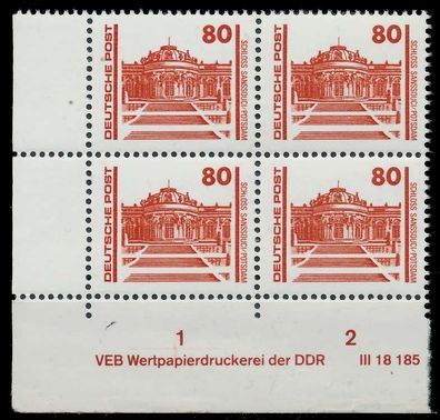 DDR DS Bauwerke Denkmäler Nr 3349 DV postfrisch WAAGR P X025F7A