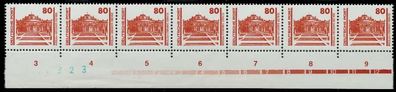 DDR 1990 Nr 3349 postfrisch 7er -Streifen BZN URA X025F96