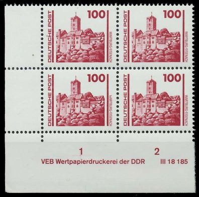 DDR DS Bauwerke Denkmäler Nr 3350 DV postfrisch WAAGR P X02602A