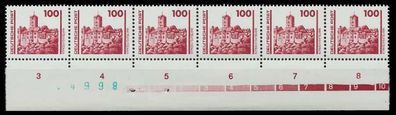 DDR 1990 Nr 3350 postfrisch 6er-Streifen BZN URA X02603A