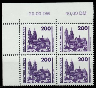 DDR DS Bauwerke Denkmäler Nr 3351 postfrisch Viererbloc X0260F6