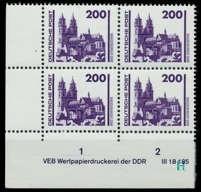 DDR DS Bauwerke Denkmäler Nr 3351 DV postfrisch WAAGR P X026106