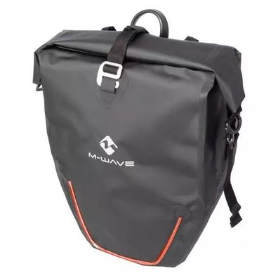 Gepäckträgertasche >Downtown Ridebag Evident< M-WAVE, schwar