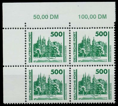 DDR DS Bauwerke Denkmäler Nr 3352 postfrisch Viererbloc X026196