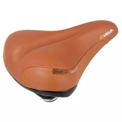 Ledersattel VELO PLUSH, Tour ELA GEN, chtes Leder, braun, 26