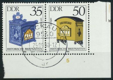 DDR Zusammendruck Nr WZd 621 zentrisch gestempelt WAAGR PAAR X0A1C26