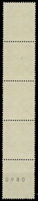 DDR DS WALTER Ulbricht Nr 937aXxIR postfrisch 5ER STR X1D7B82
