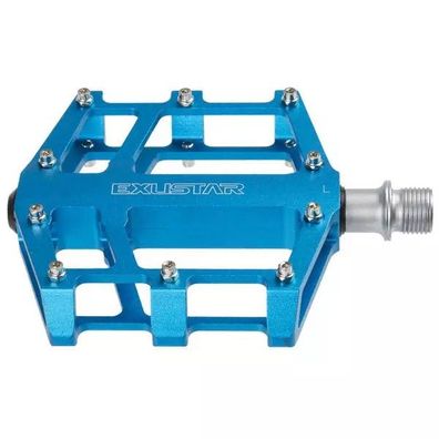BMX-Pedal Exustar E-PB525, Alu, blau, CNC gefräßte Cro-Mo-Ac