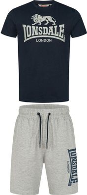 Lonsdale Mair T-Shirt &amp; Shorts Set Normale Passform