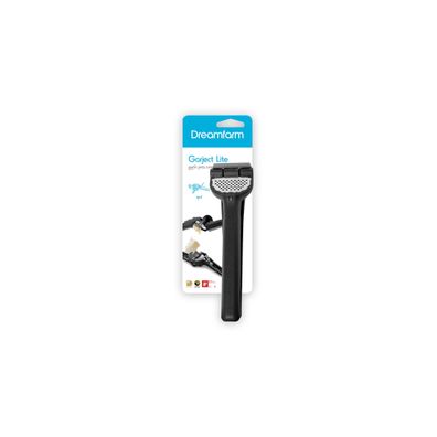 Dreamfarm | Knoblauchpresse, Garject, schwarz, 19,1 cm