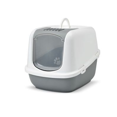 SAVIC Nestor Jumbo Katzentoilette Weiß und Grau