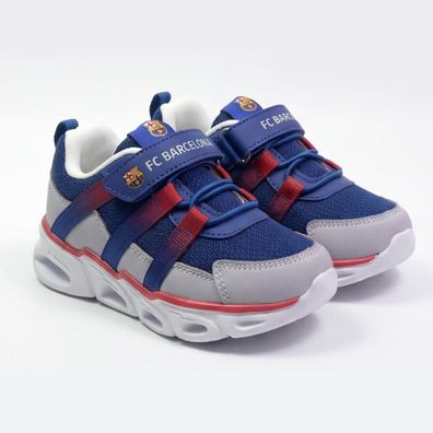 FC Barcelona Kinder Sneaker mit Licht Leichte Sportliche Schuhe für Schule Freizei
