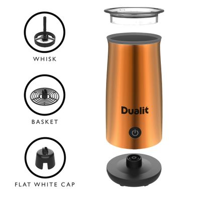 DUALIT | Milchaufschäumer, MILK&CHOCLATE, kupfer