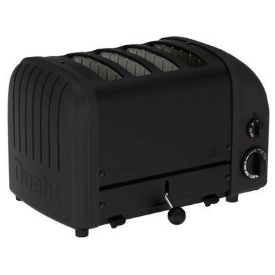 DUALIT | Toaster, NEWGEN Stealth, schwarz, 4 Scheiben