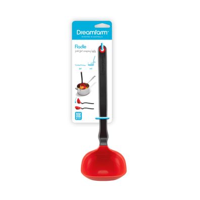 Dreamfarm | Schöpfkelle, FLADLE, rot, 33 cm