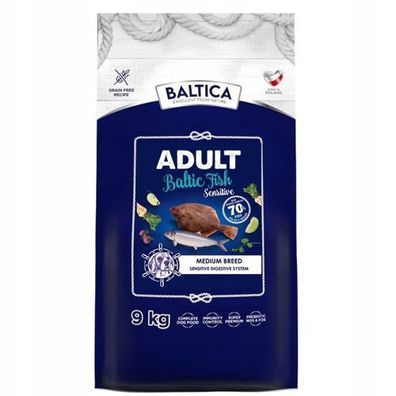 Trockenfutter für Hunde Baltica Excellent Adult Sensitive Baltica Fisch M 9kg