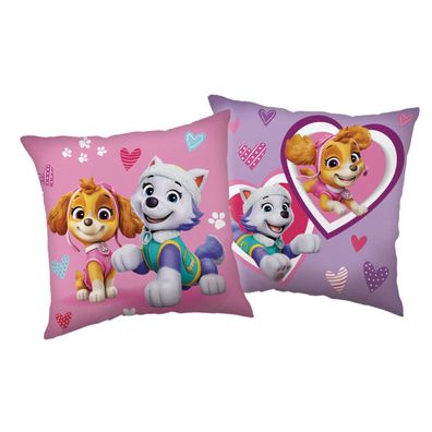 Paw Patrol 1 Stück Smile Rosa Kissen 40 × 40 cm für Kinderzimmer Bett Sofa und