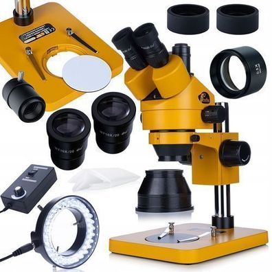 Rosfix Trinokular Stereomikroskop Mercury S – Zoom 7–45x | LED 56D, 0.5x Barlow