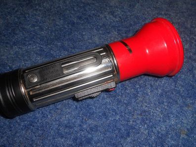 Taschenlampe / Stabtaschenlampe von Artas-rot, Metall, 16cm lang