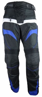 Bangla Motorrad Hose Motorradhose Textil Cordura schwarz blau weiss 4 XL 1545