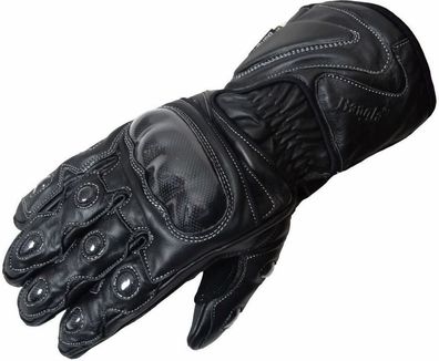 Bangla Motorradhandschuhe Leder Motorrad Handschuhe 5011 schwarz XXS