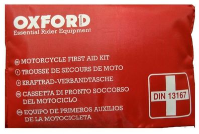 Motorrad Erste Hilfe Verbandtasche für alle Motorradmodelle Rot DIN 13167