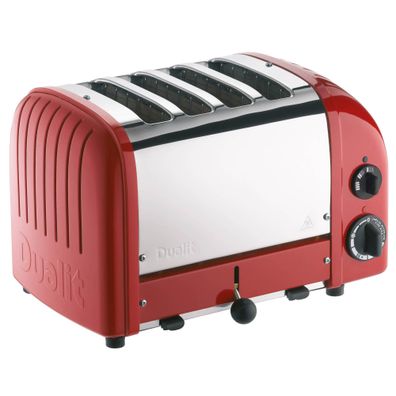 DUALIT | Toaster, NEWGEN, rot, 4 Scheiben