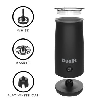 DUALIT | Milchaufschäumer, MILK&CHOCLATE, schwarz