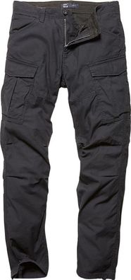Vintage Industries Slimfit Cargohose Lester Pants Steel