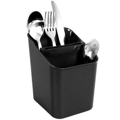 Abtropfgestell für Besteck, schwarz