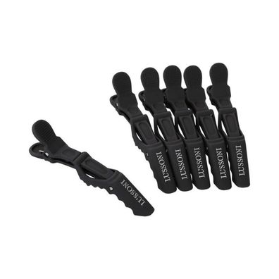 Lussoni Krokodilklemmen, Soft-Touch-Finish, 6 Stück
