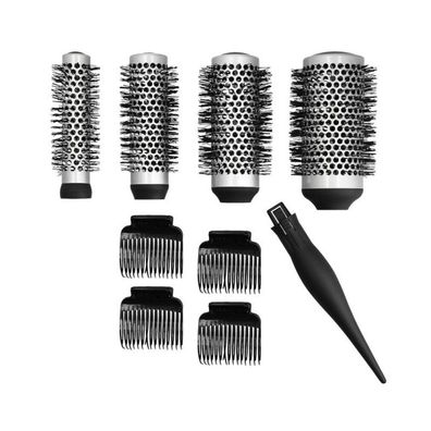 Lussoni 4 Teilig Stylingbürsten Set Mit Austauschbarem Griff + 4 Clips