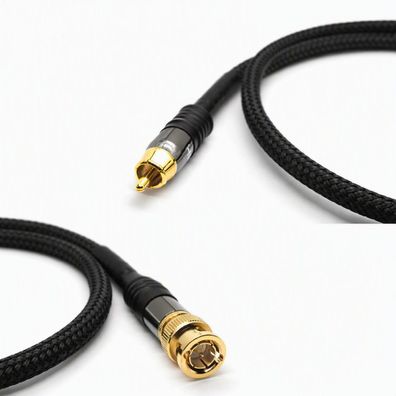 audioIN dIGITAL75rb HighEnd Digitalkabel 75 Ohm - RCA auf BNC SolidCore Black