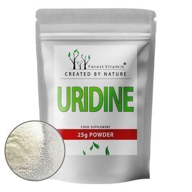 Uridin Monophosphat Pulver 25g - Uridinmonophosphat - 100% rein - Forest Vitamin