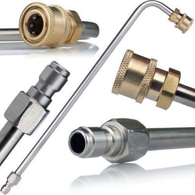 Rosfix Hochdrucklanze 1/4" 90° Gebogen – 35 cm | 250 bar, Bajonettanschluss
