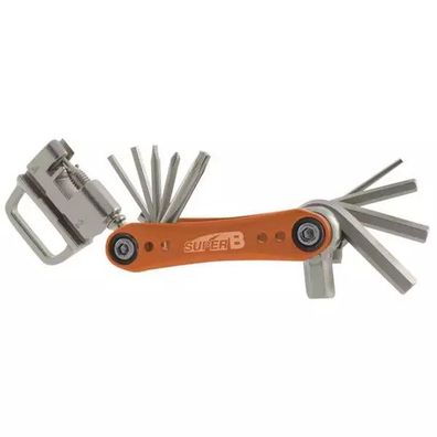 Falt-Werkzeugset SUPER B TB-FD40, orange, 17 in 1, auf Karte