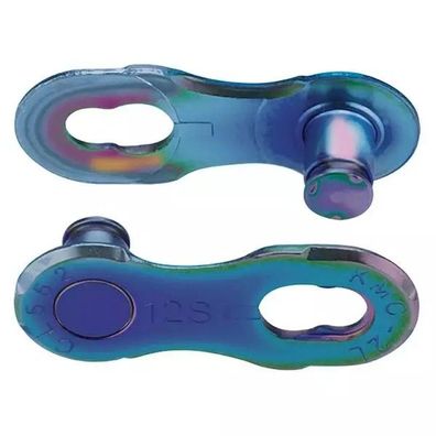 Verschlussglied KMC Aurora blue, 1 Set = 2 Stück auf Blister