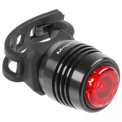 USB-Rücklicht, M-WAVE "APOLLON MINI A USB", schwarzes Alu-Ge
