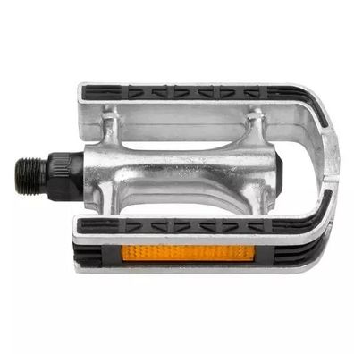 Anti-Rutschpedal >Steady A8<, 95 x 70 mm, Alu, silber, schwa