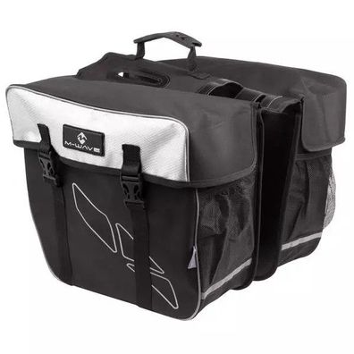 Gepäckträgertasche "M-WAVE Amsterdam DOUBLE", polyester 600