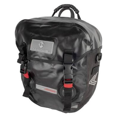 wasserdichte Gepäckträgertasche "CALGARY", mit Deckel, schwa
