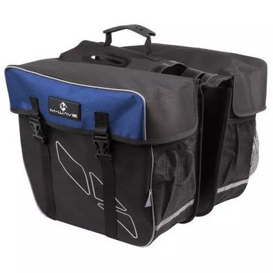 Gepäckträgertasche "M-WAVE Amsterdam DOUBLE", Polyester 600