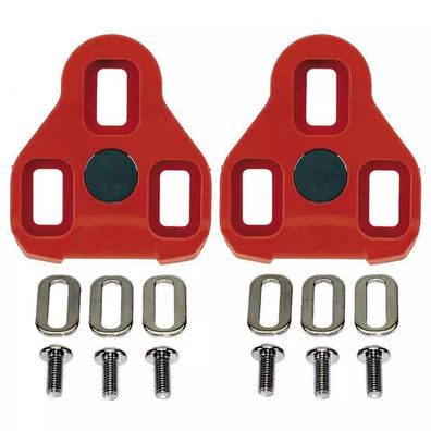 Schuhplatten-Set, Exustar, LOOK-KEO compatible, rot 7°, auf