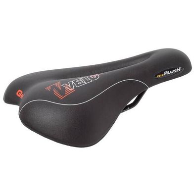 Sattel VELO, Vacu, 268 x 168 mm, matt schwarz, Stahl-Gestell