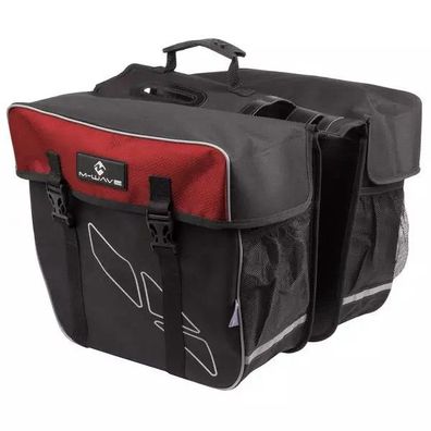 Gepäckträgertasche "M-WAVE Amsterdam DOUBLE", Polyester 600