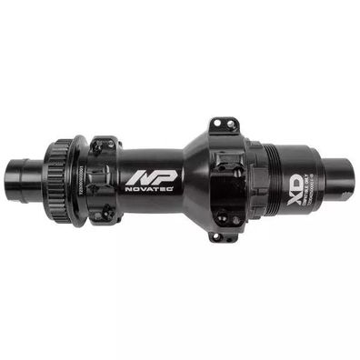 Scheibenbremshinterradnabe, schwarz, Novatec, "Straight Pull