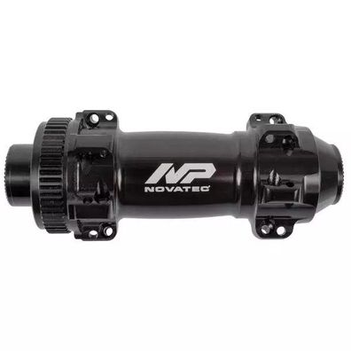 Scheibenbremsvorderradnabe, schwarz, Novatec, "Straight Pull