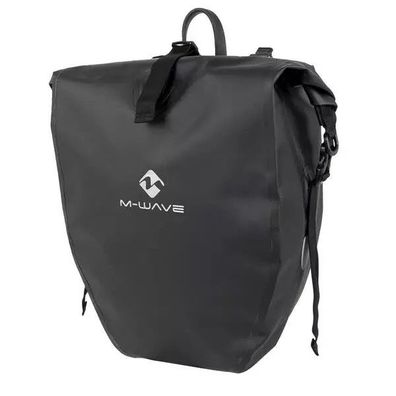 Gepäckträgertasche "M-WAVE", schwarz, ca. 22l